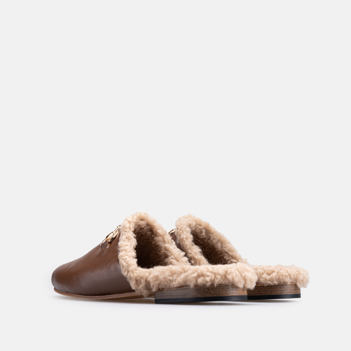 Volzak 4053 Mule en cuir Camel