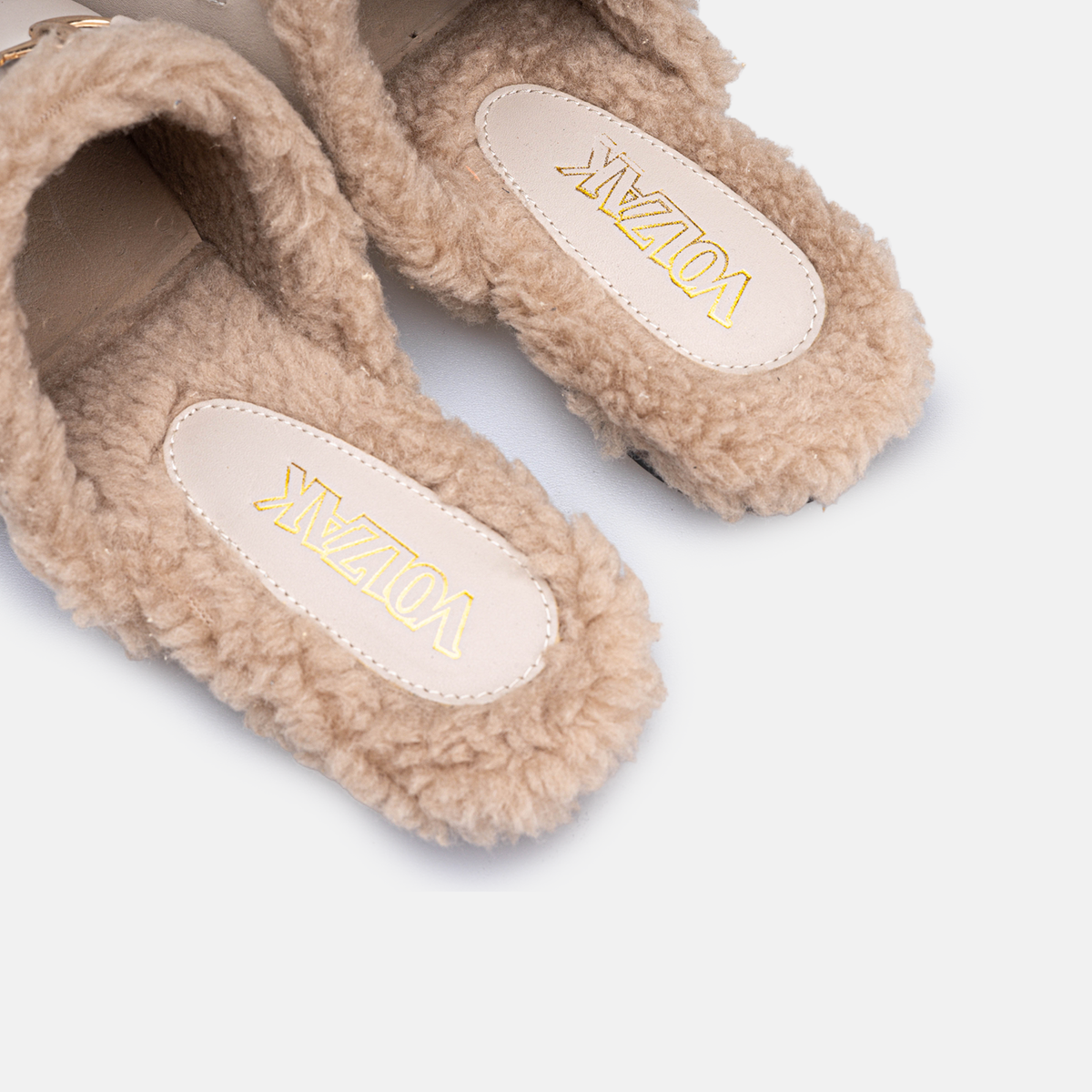 Volzak 4053 Mule en cuir Beige