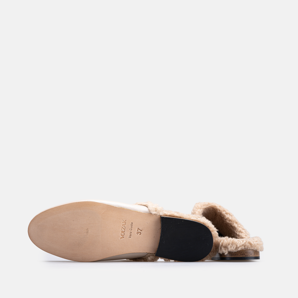 Volzak 4053 Mule en cuir Beige