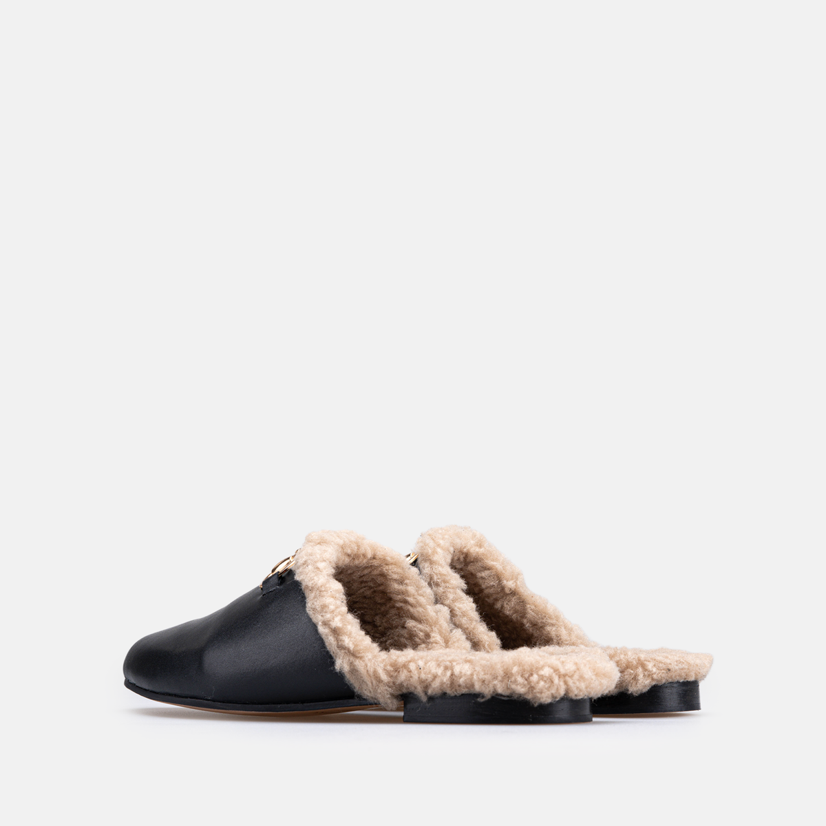 Volzak 4053 Mule en cuir Noir
