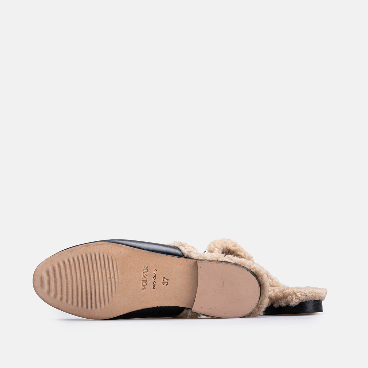 Volzak 4053 Mule en cuir Noir