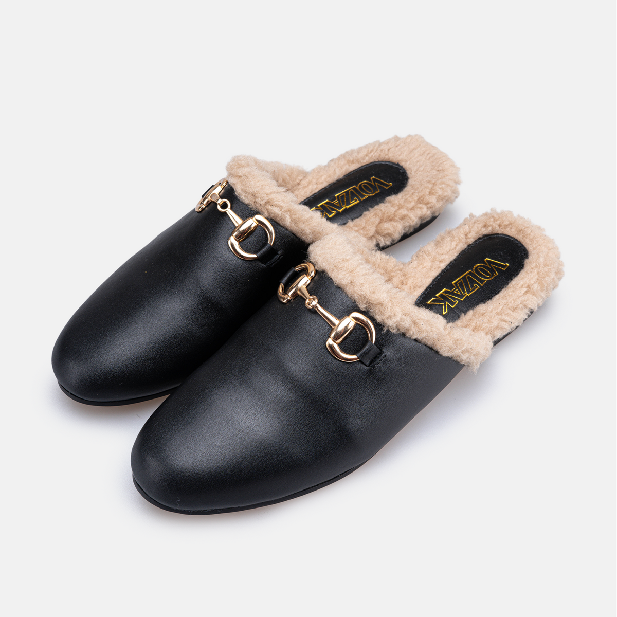 Volzak 4053 Mule en cuir Noir