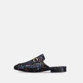 Volzak 3060 Mule en cuir Noir Multicouleur Édition limitée