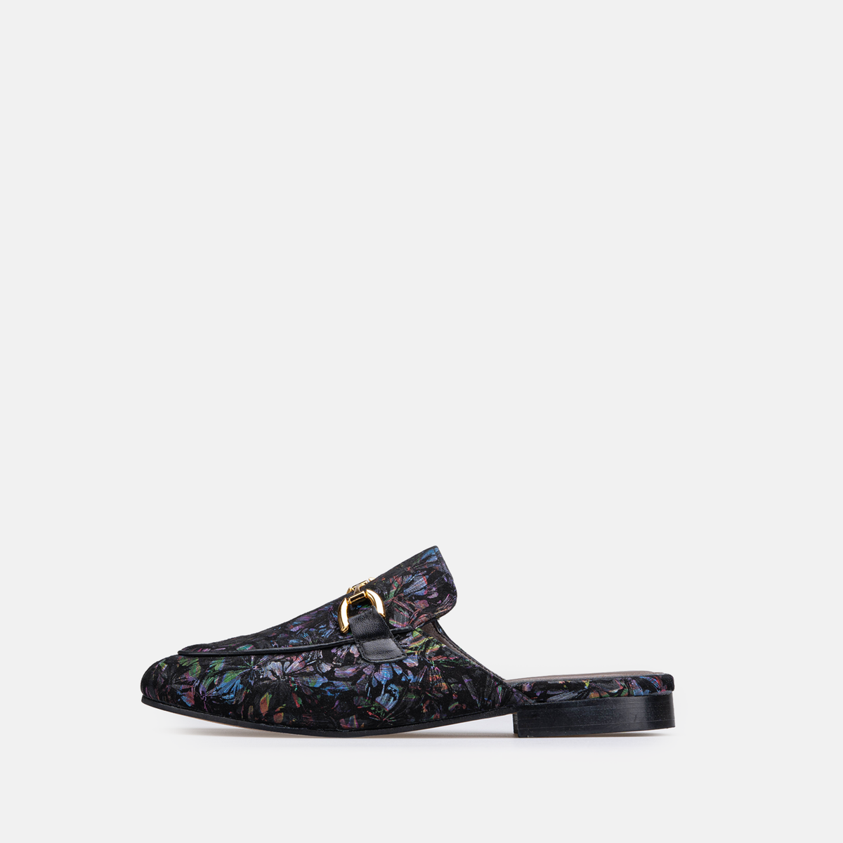 Volzak 3060 Mule en cuir Noir Multicouleur Édition limitée