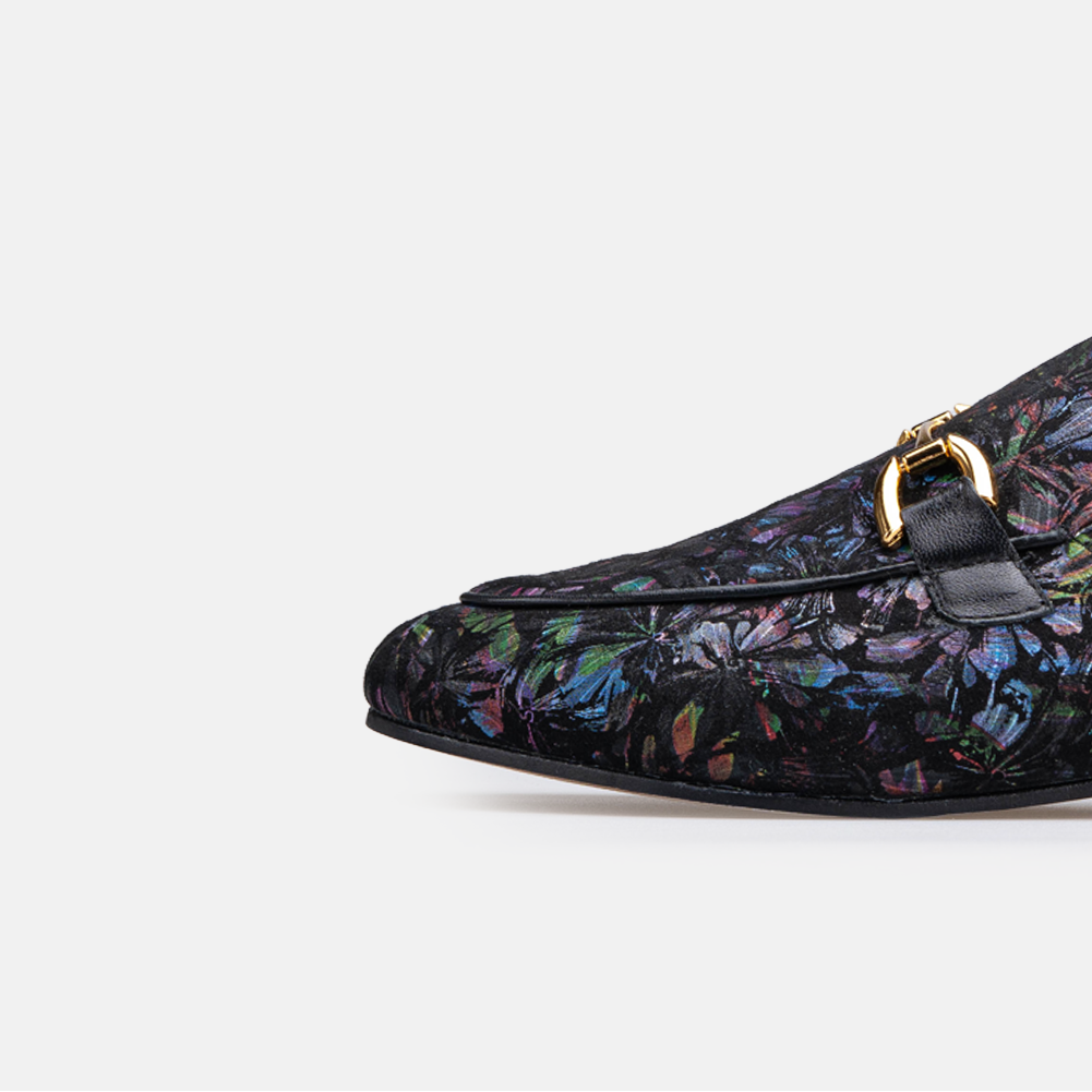 Volzak 3060 Mule en cuir Noir Multicouleur Édition limitée