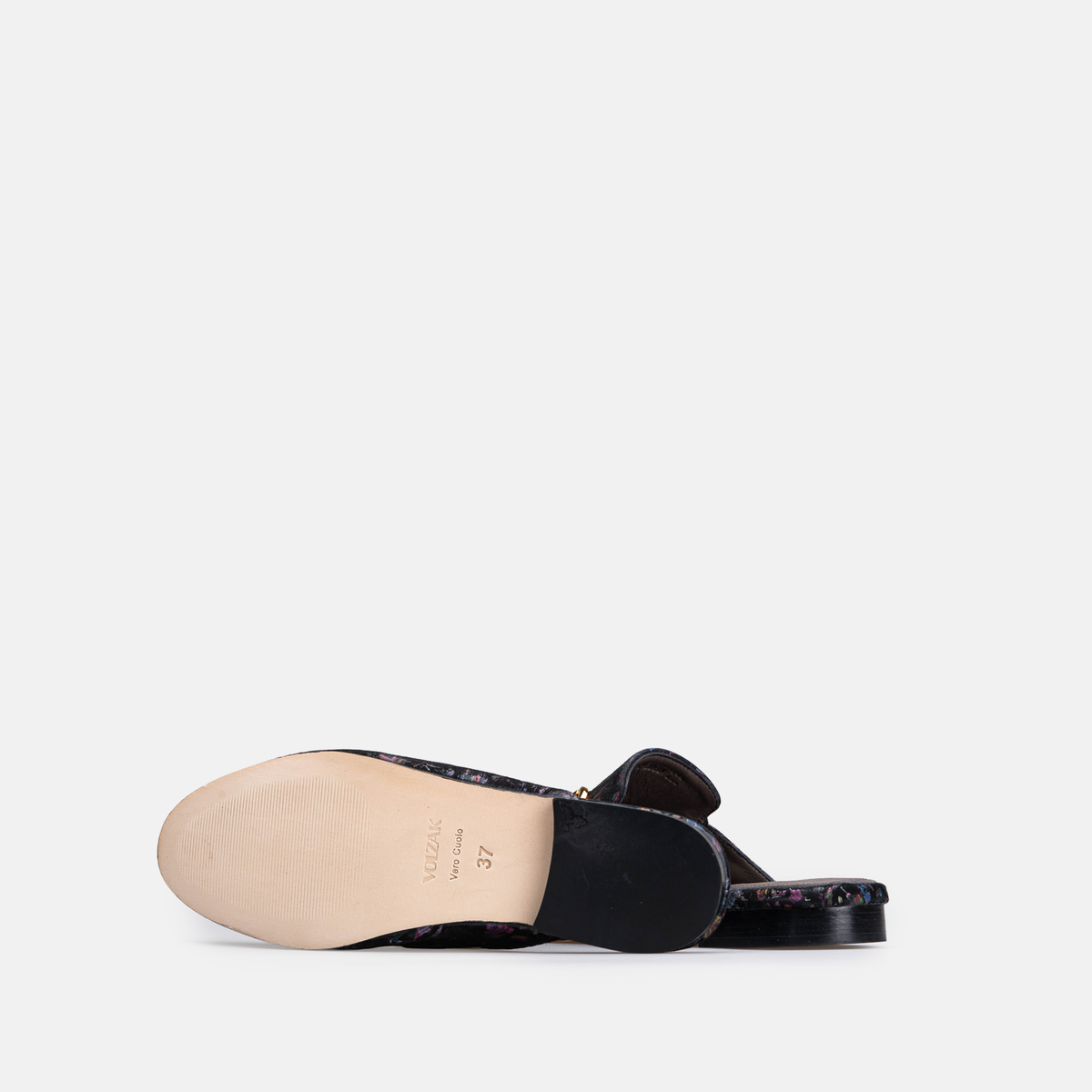 Volzak 3060 Mule en cuir Noir Multicouleur Édition limitée