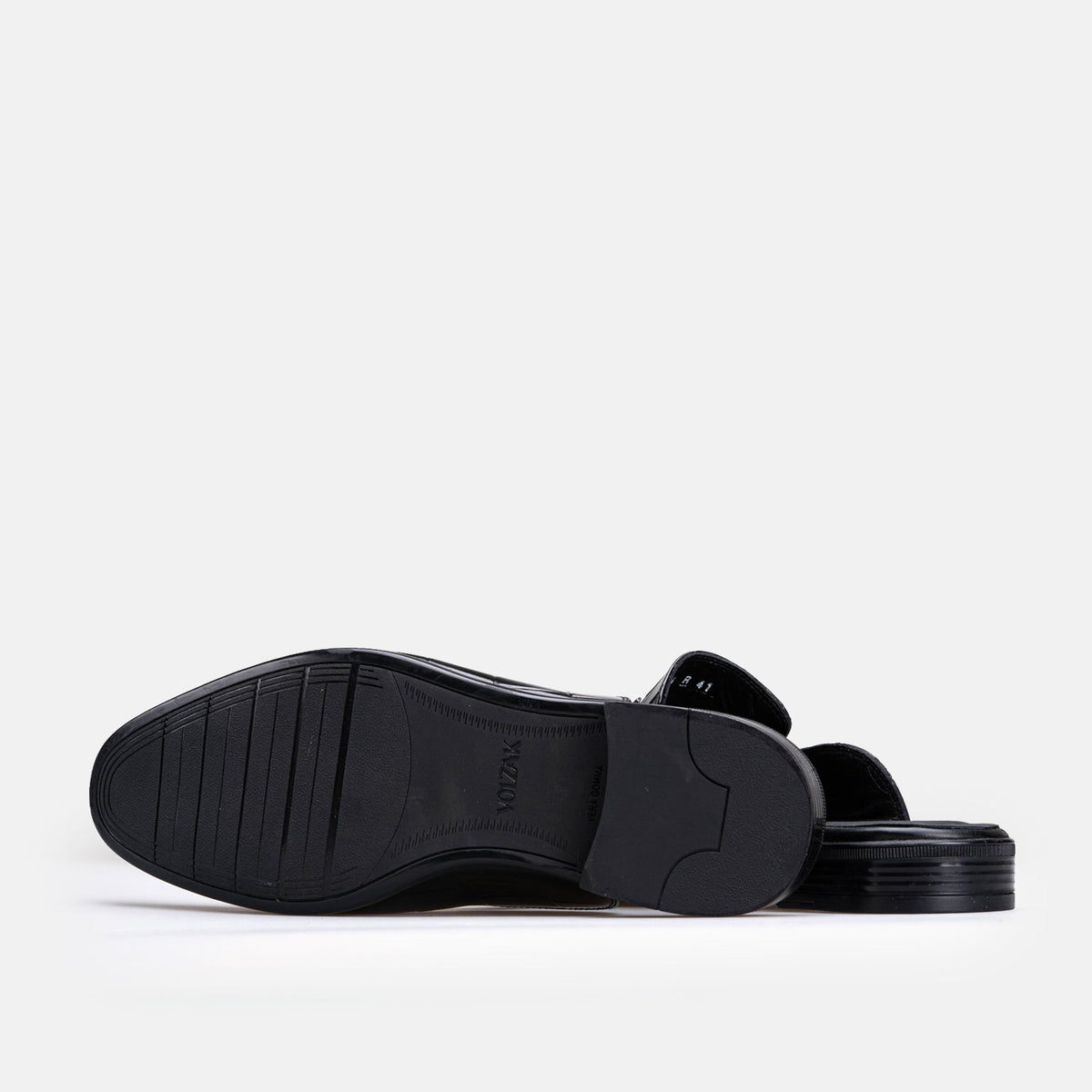 Volzak 5604 Mule en cuir Noir Croco