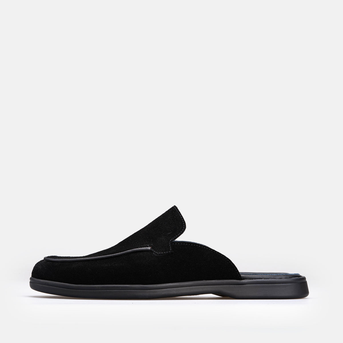 Volzak 5606 Mule en daim Noir