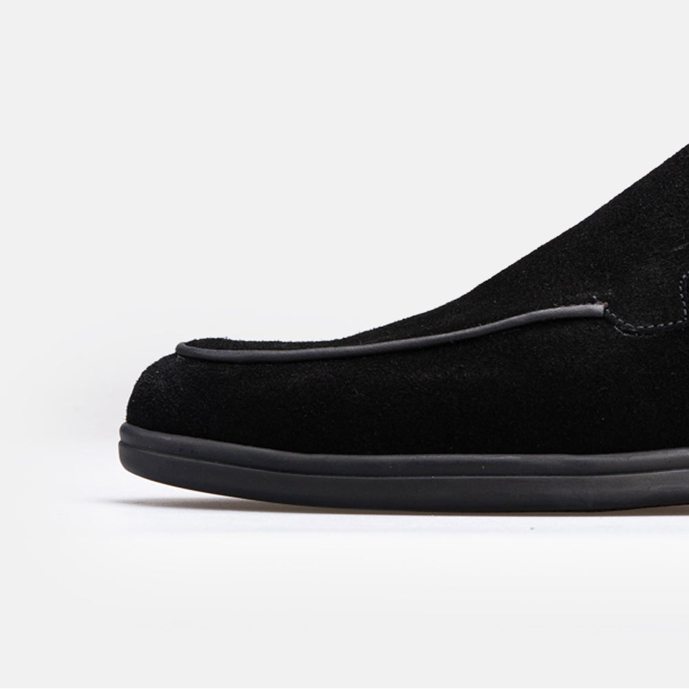 Volzak 5606 Mule en daim Noir