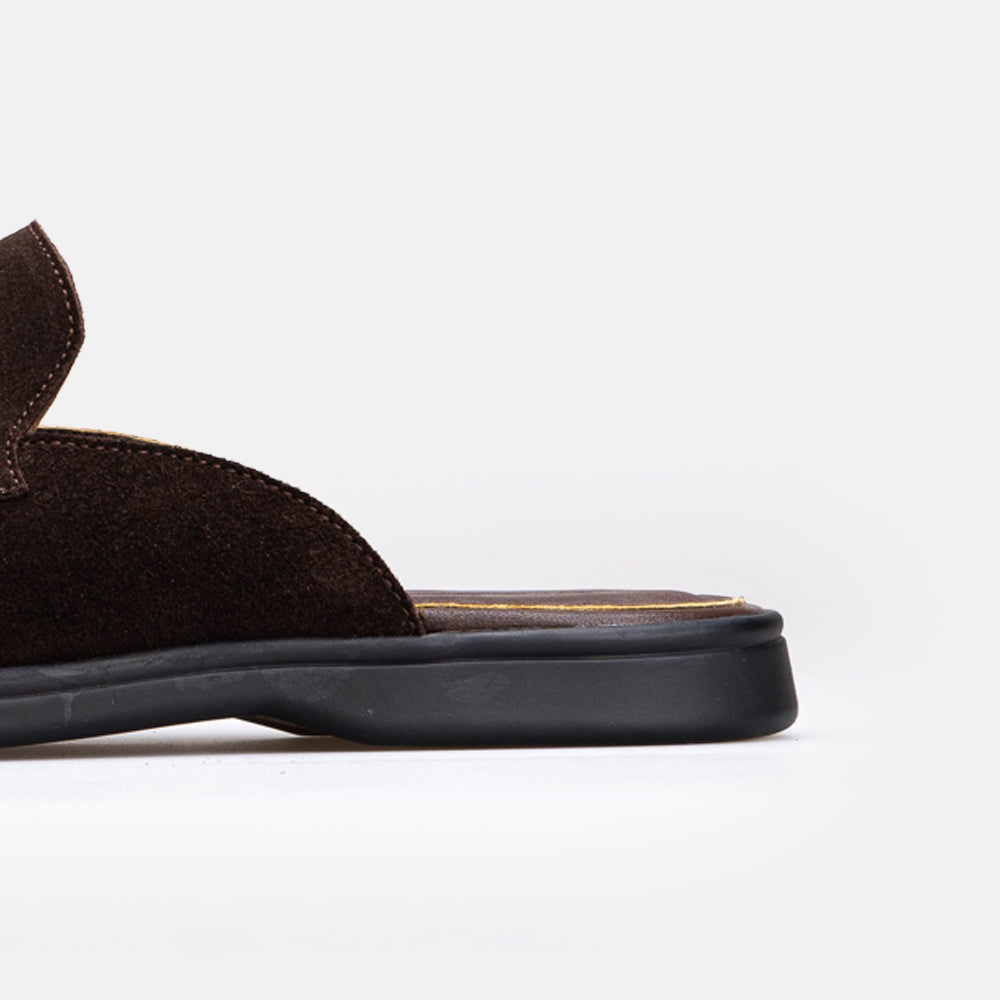 Volzak 5606 Mule en daim Marron