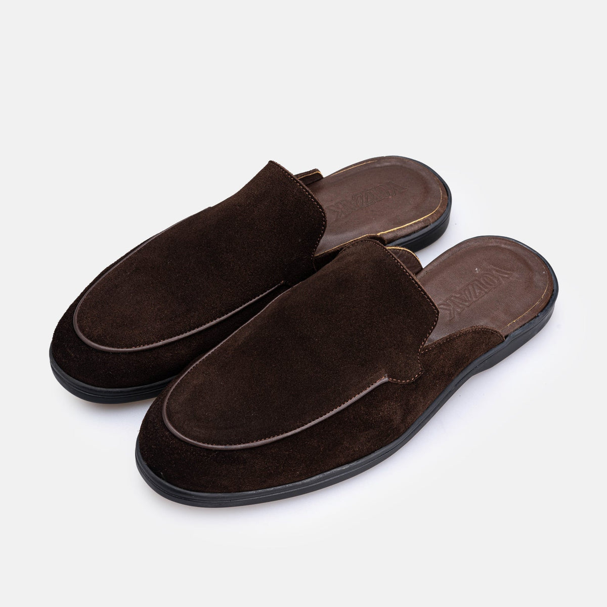 Volzak 5606 Mule en daim Marron