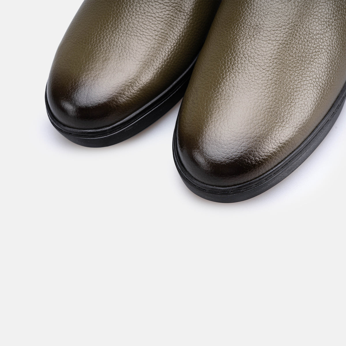 Volzak 5602 Mule en cuir Vert Grainé