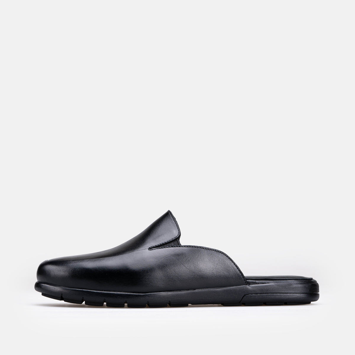 Volzak 5601 Mule en cuir Noir
