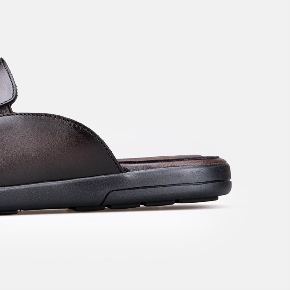 Volzak 5601 Mule en cuir Marron