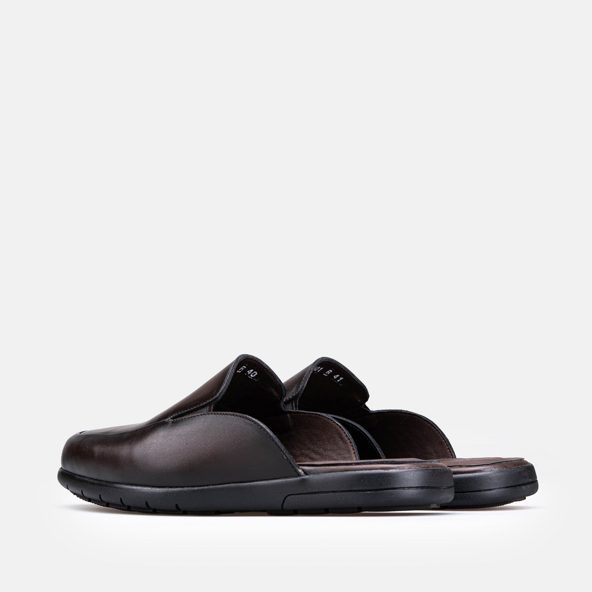 Volzak 5601 Mule en cuir Marron