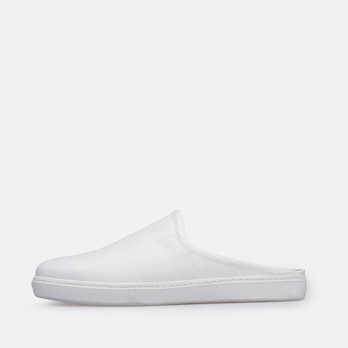 Volzak 5602 Mule en cuir Blanc Grainé