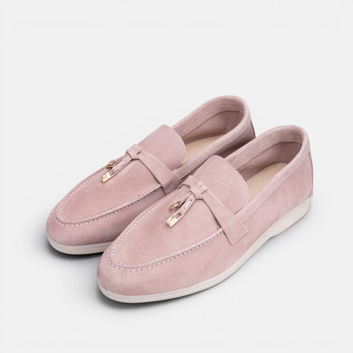 Volzak 32 mocassin en daim Rose