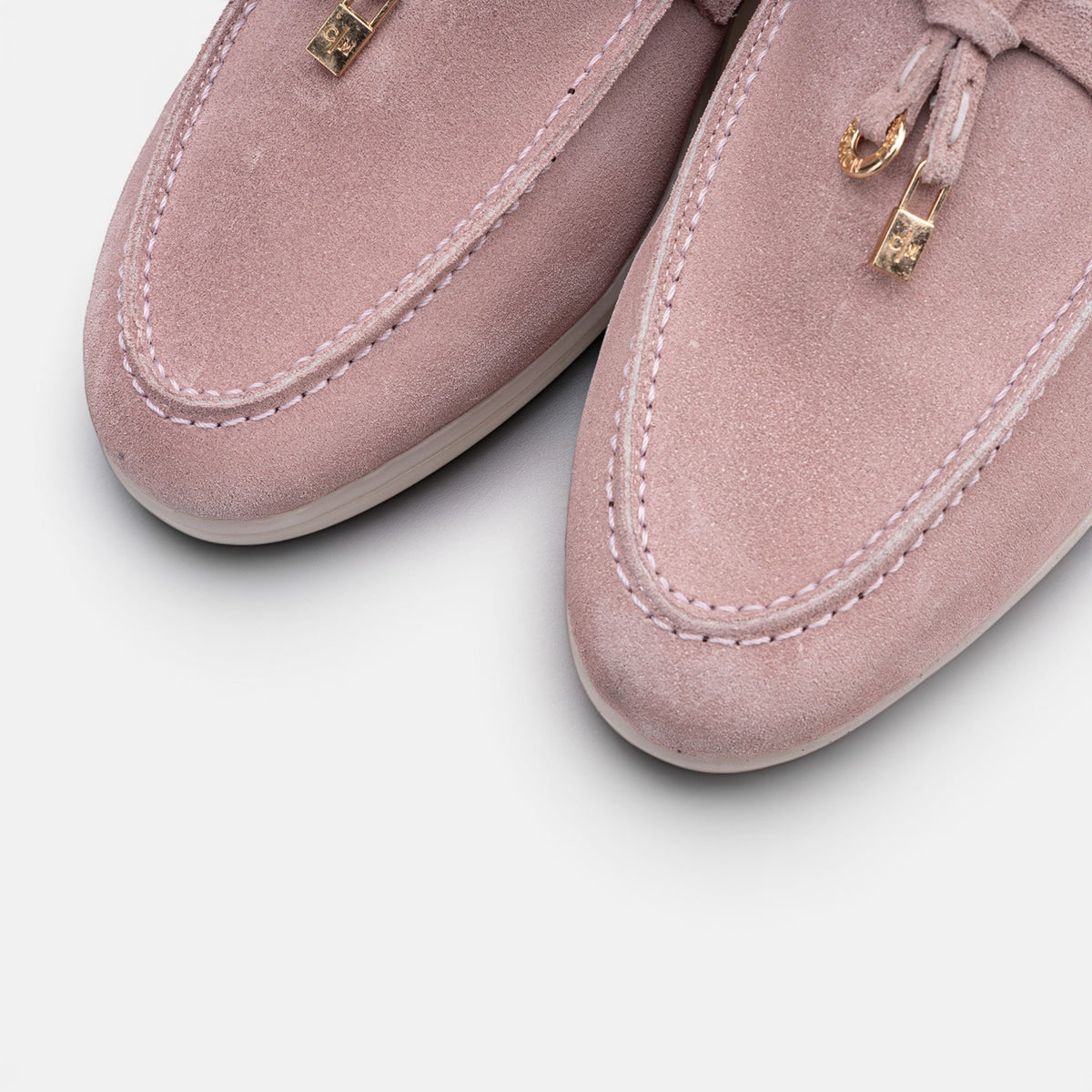 Volzak 32 mocassin en daim Rose