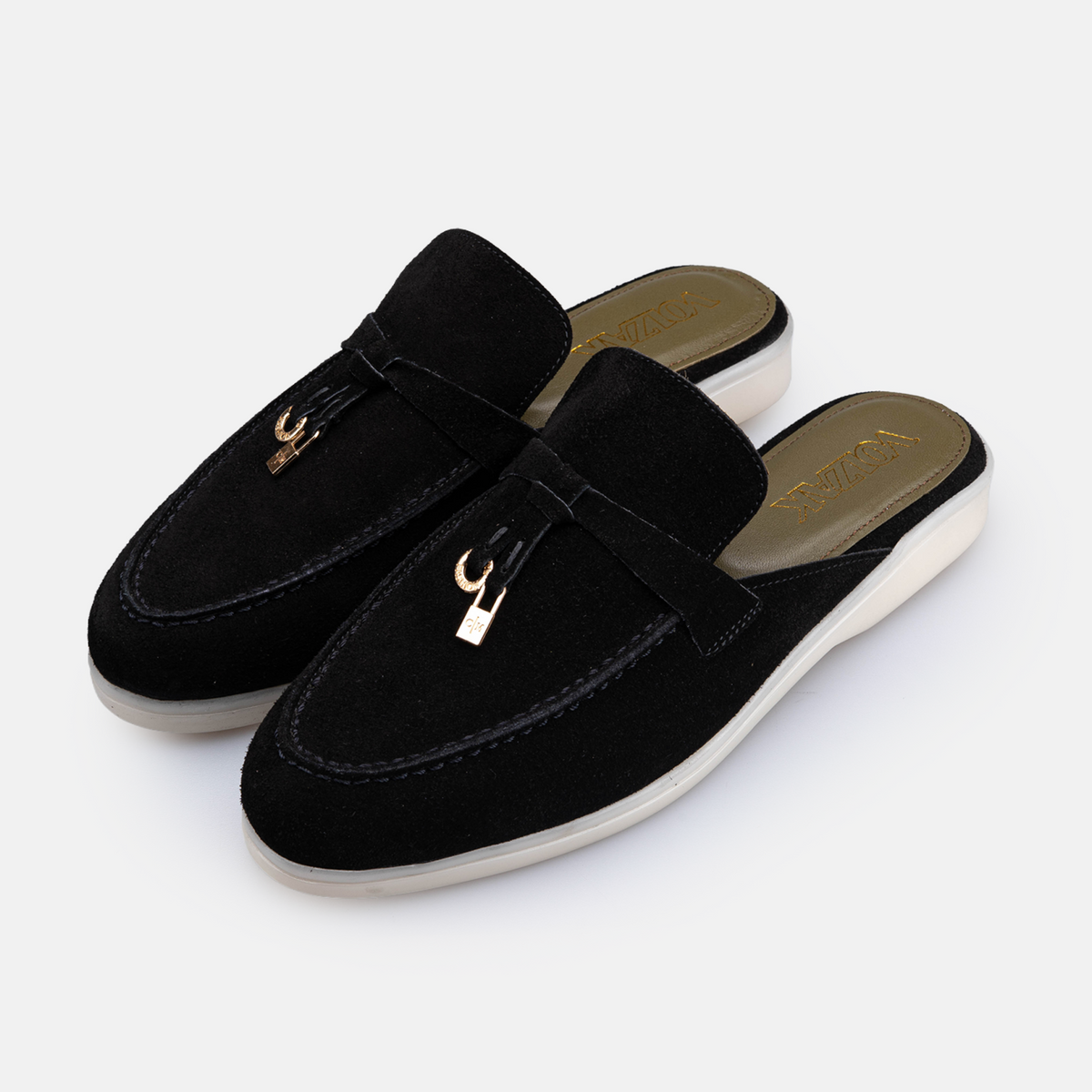 Volzak 0777 s Mule en daim Noir