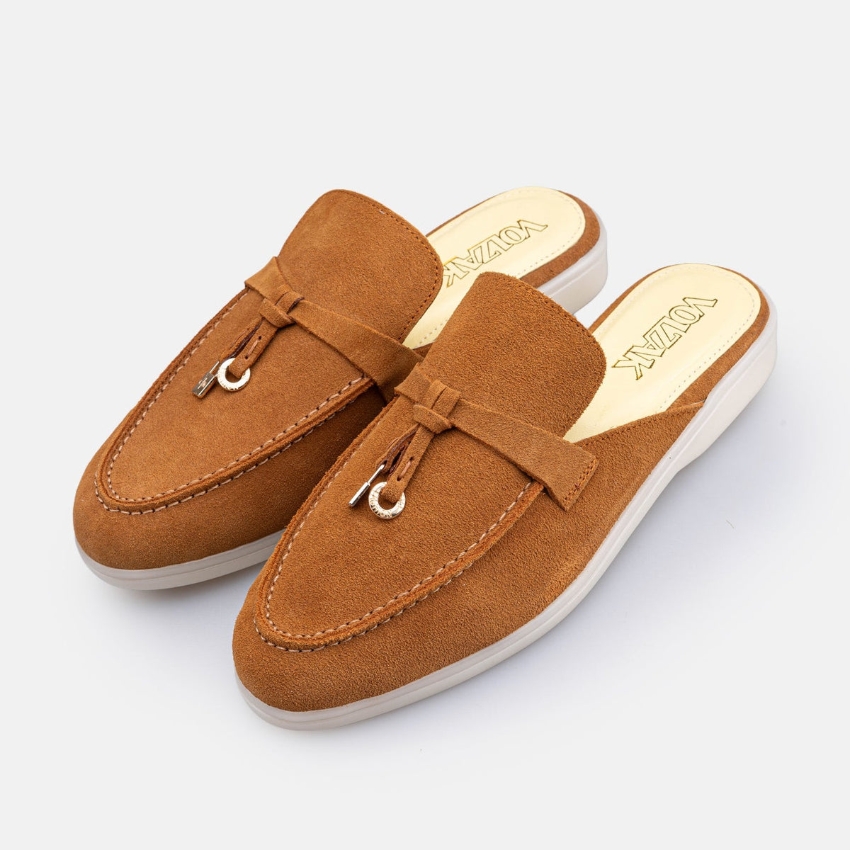 Volzak 0777 s Mule en daim Camel