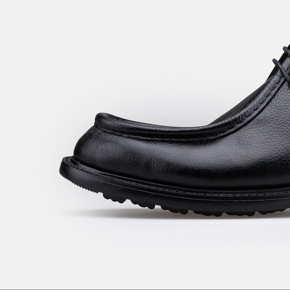 Volzak 5545 chaussure en cuir Noir Grainé