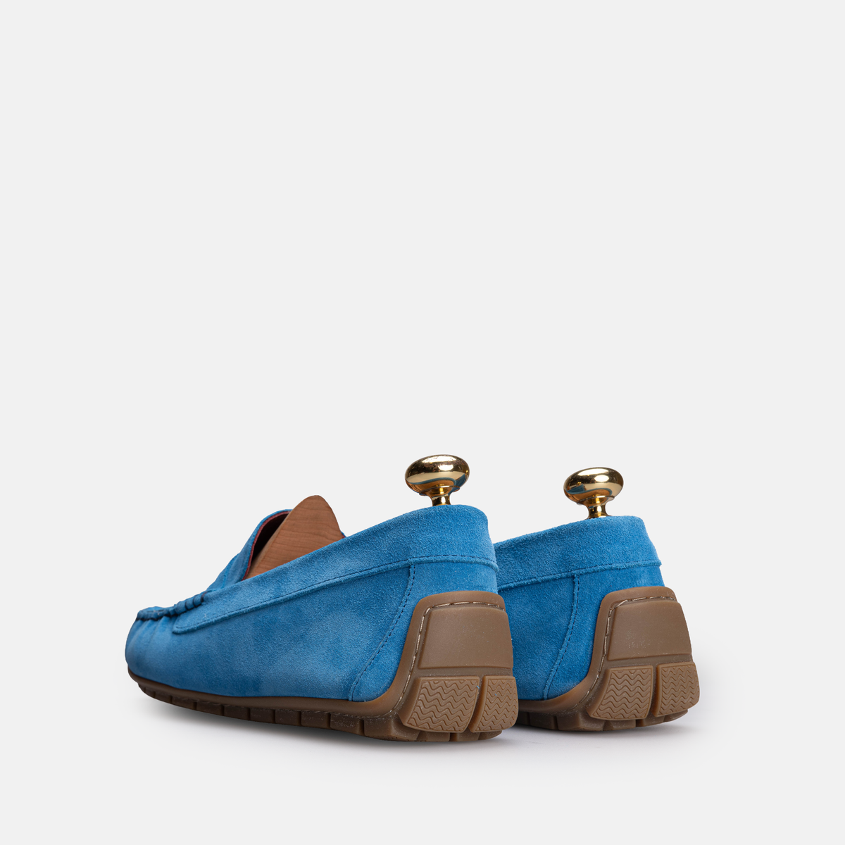 Volzak 704 Mocassin en daim Bleu Ciel