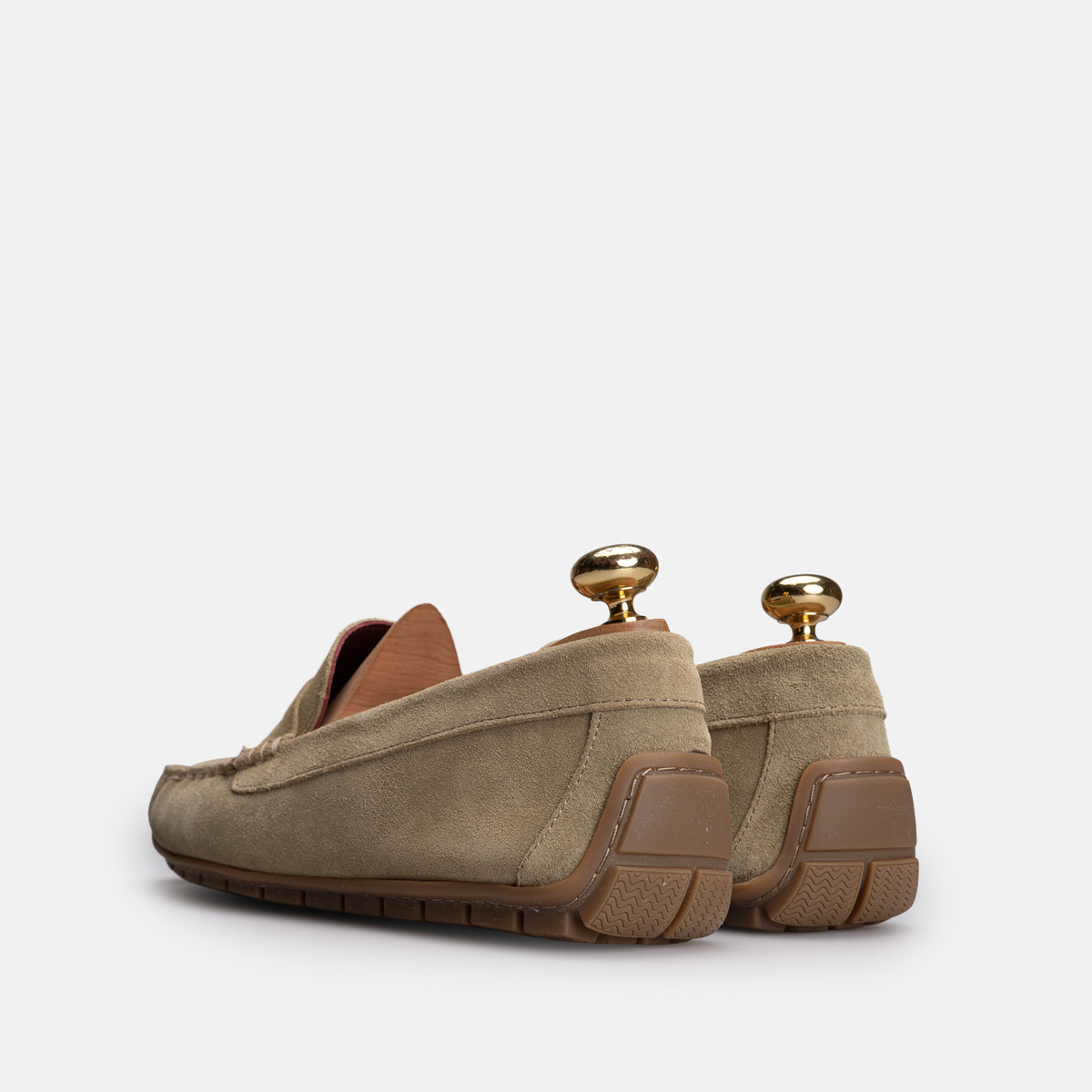 Volzak 704 Mocassin en daim Beige