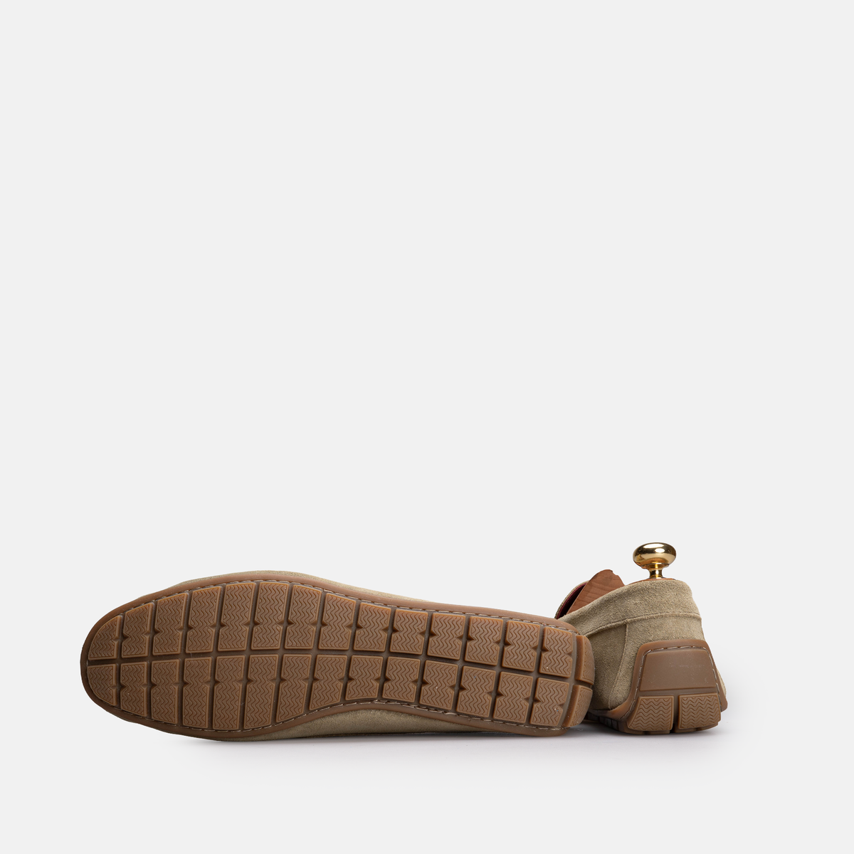 Volzak 704 Mocassin en daim Beige