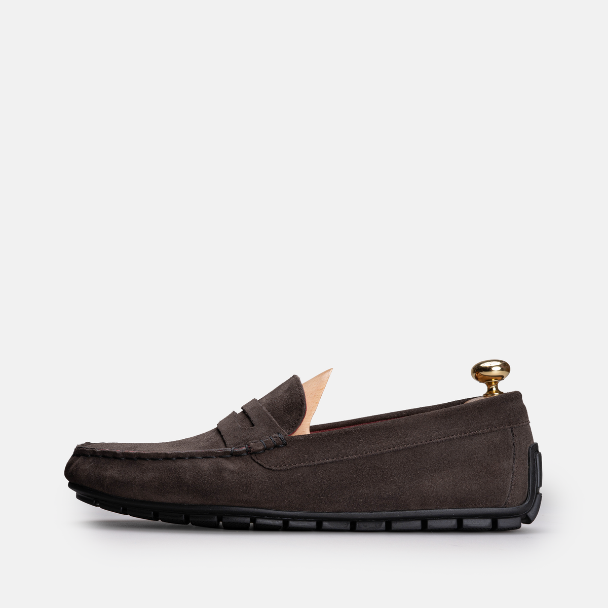 Volzak 704 Mocassin en daim Marron