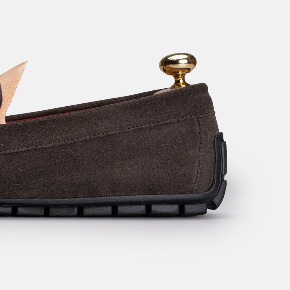 Volzak 704 Mocassin en daim Marron