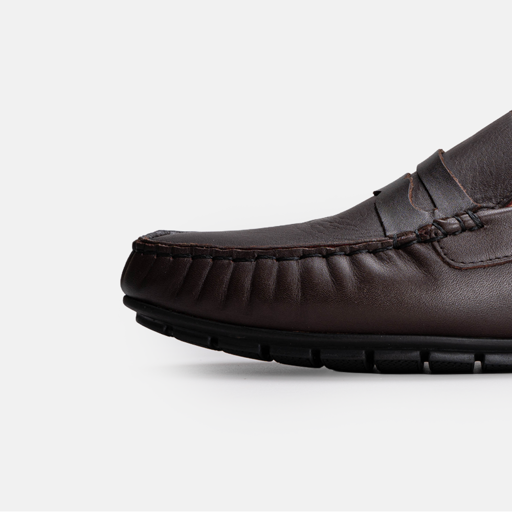 Volzak 704 Mocassin en cuir Marron