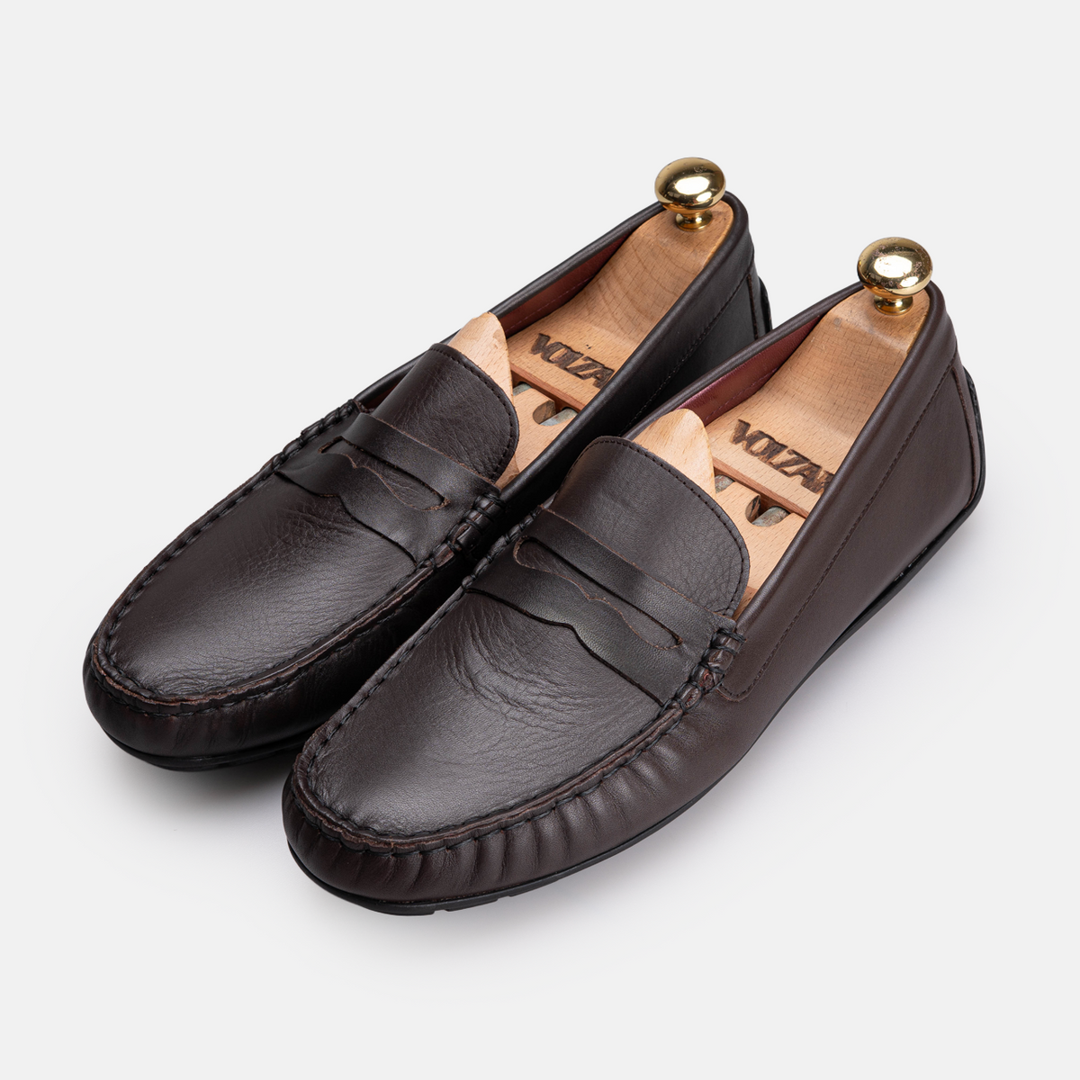 Volzak 704 Mocassin en cuir Marron