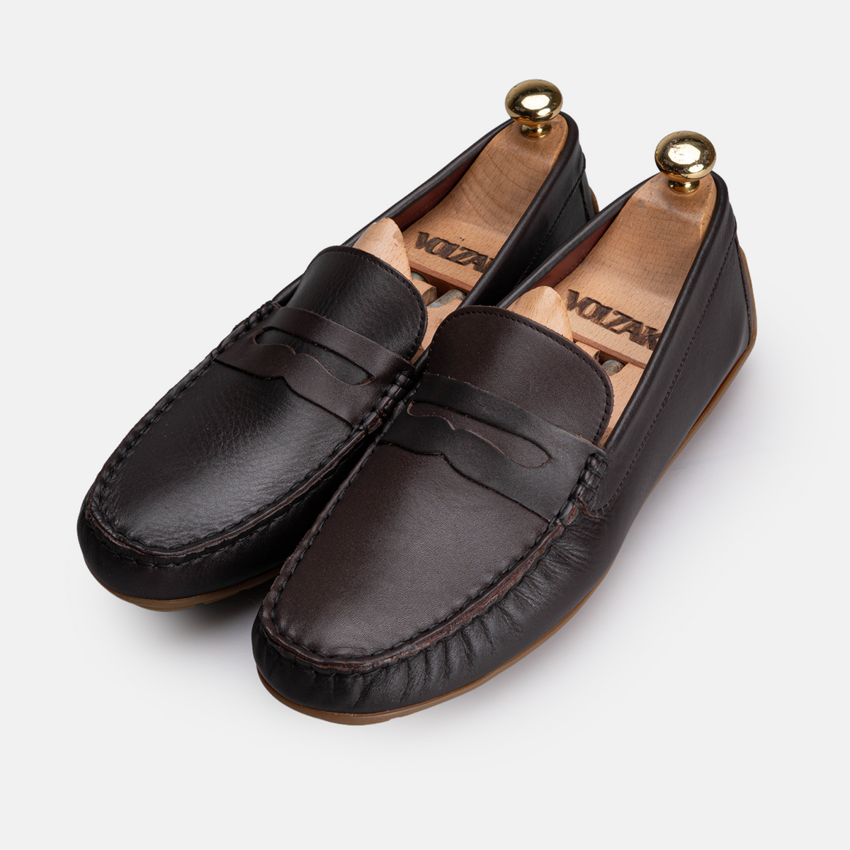 Volzak 704 s Mocassin en cuir Marron