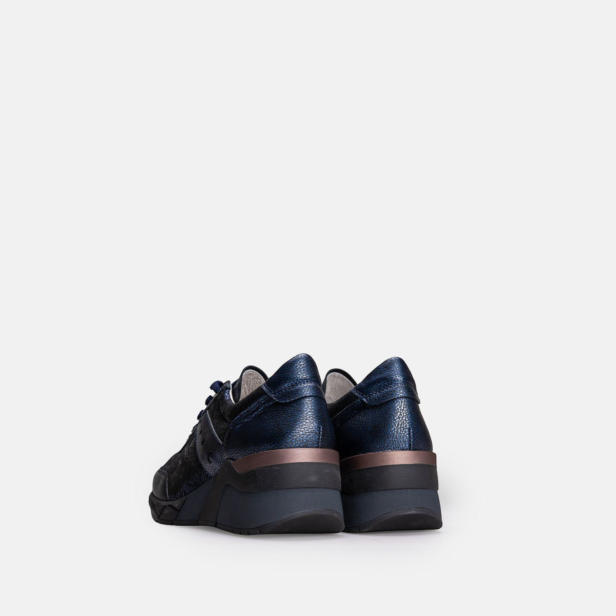 Volzak 701 Basket en cuir Bleu