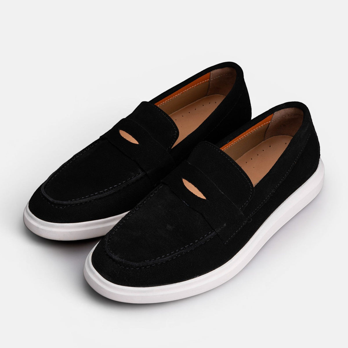 Volzak 711 Mocassin en daim Noir