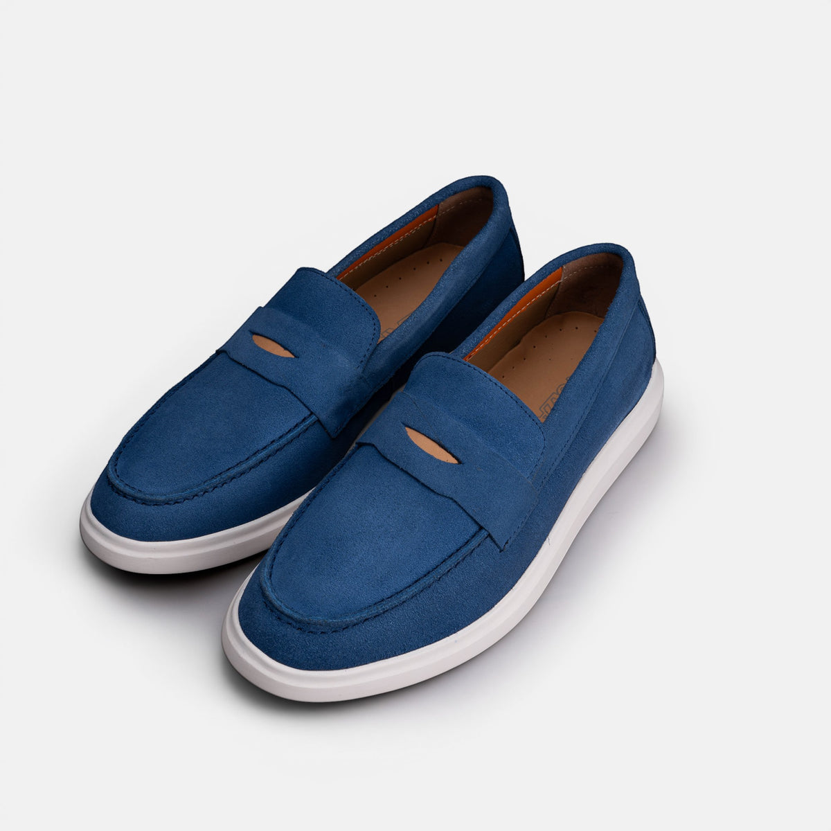 Volzak 711 Mocassin en daim Bleu Marine