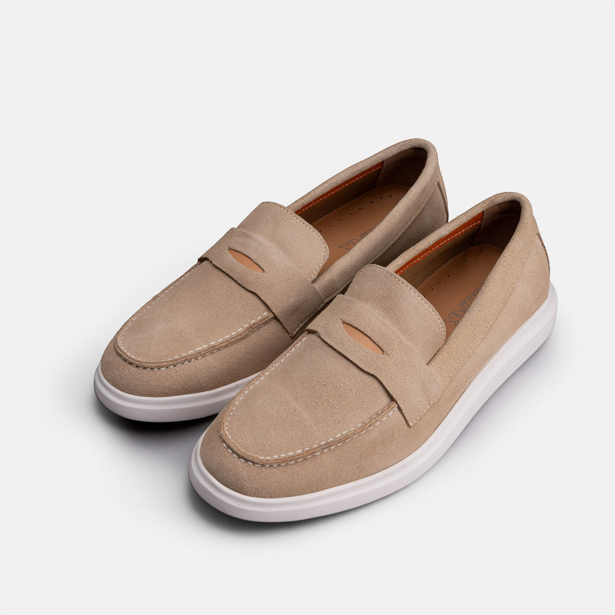 Volzak 711 Mocassin en daim Beige