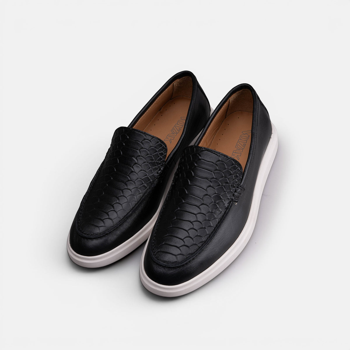 Volzak 710 Mocassin en cuir Noir