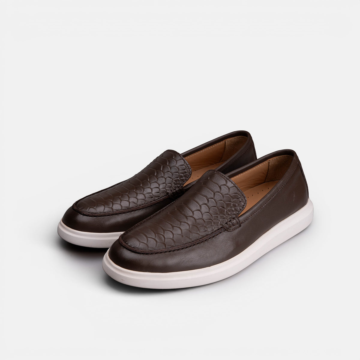 Volzak 710 Mocassin en cuir Marron