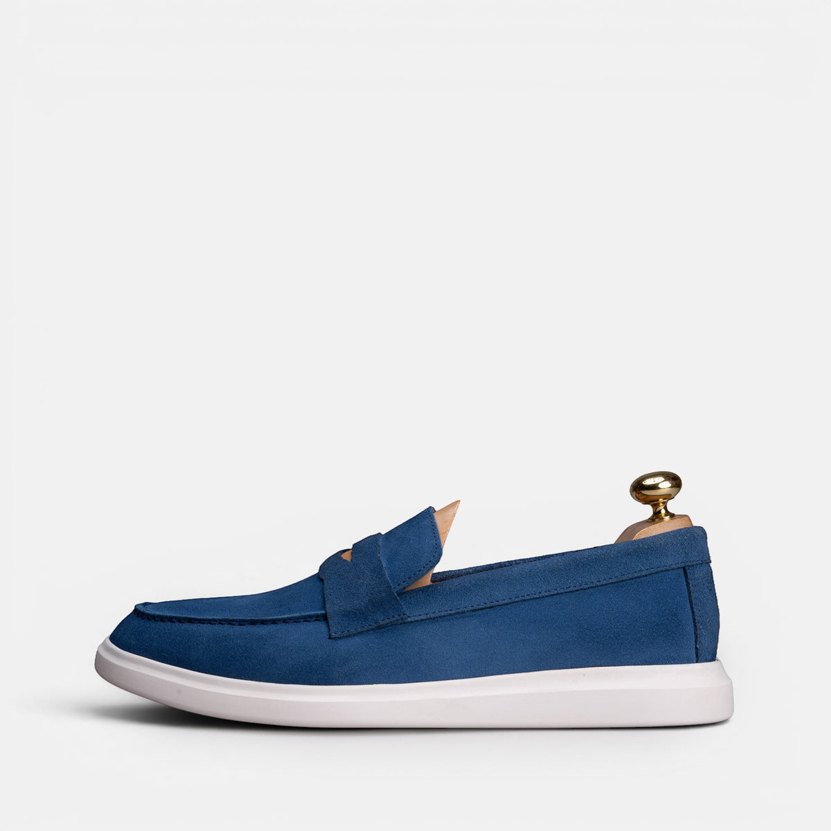 Volzak 711 Mocassin en daim Bleu Marine