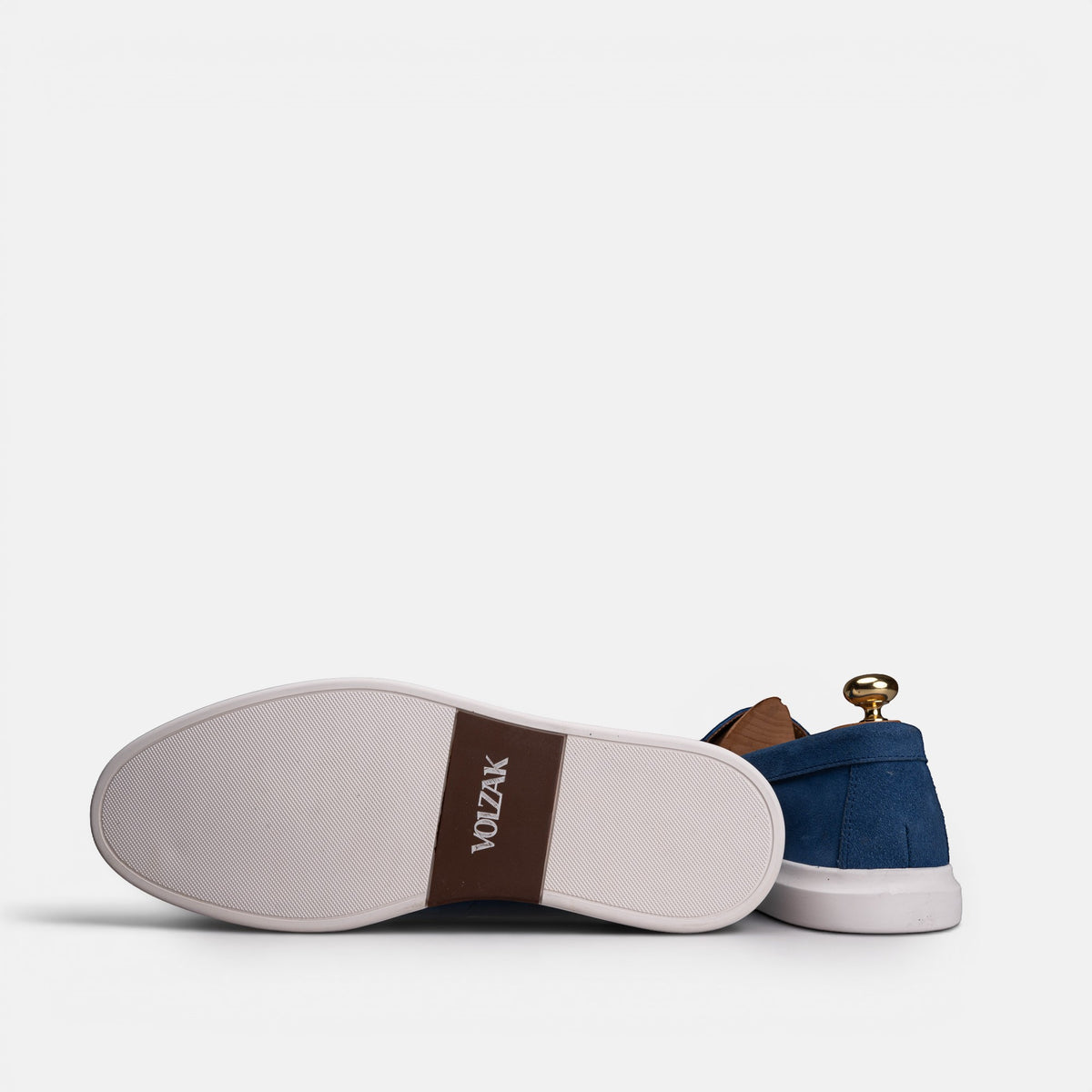 Volzak 711 Mocassin en daim Bleu Marine