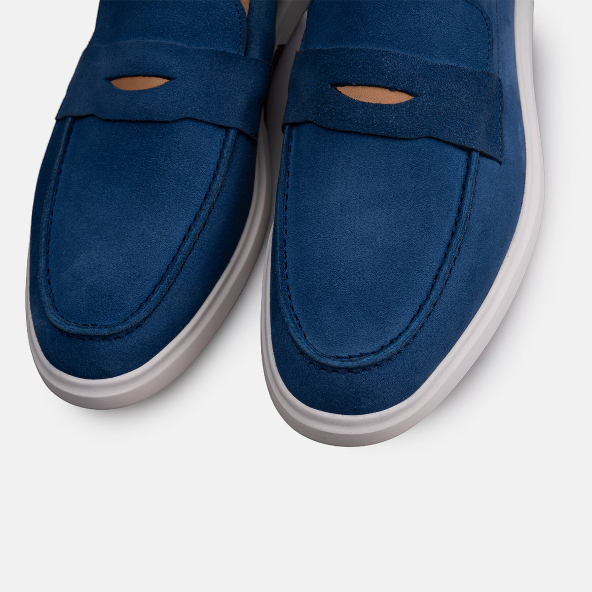 Volzak 711 Mocassin en daim Bleu Marine