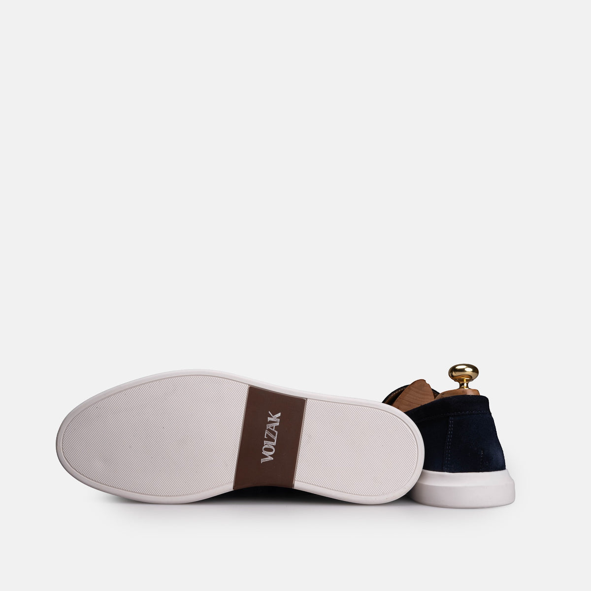 Volzak 711 Mocassin en daim Bleu