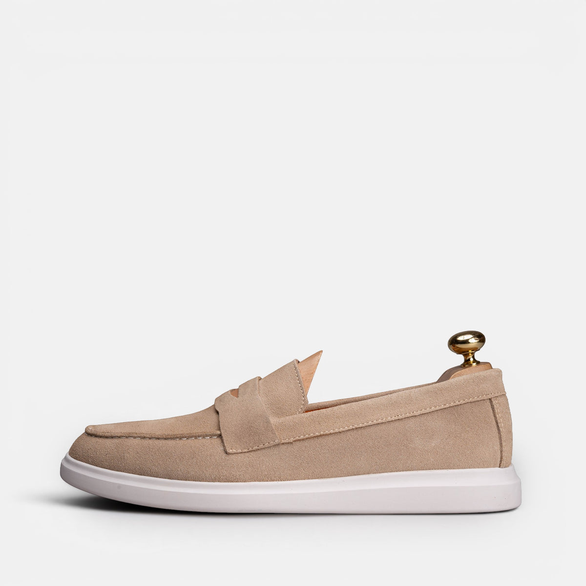 Volzak 711 Mocassin en daim Beige
