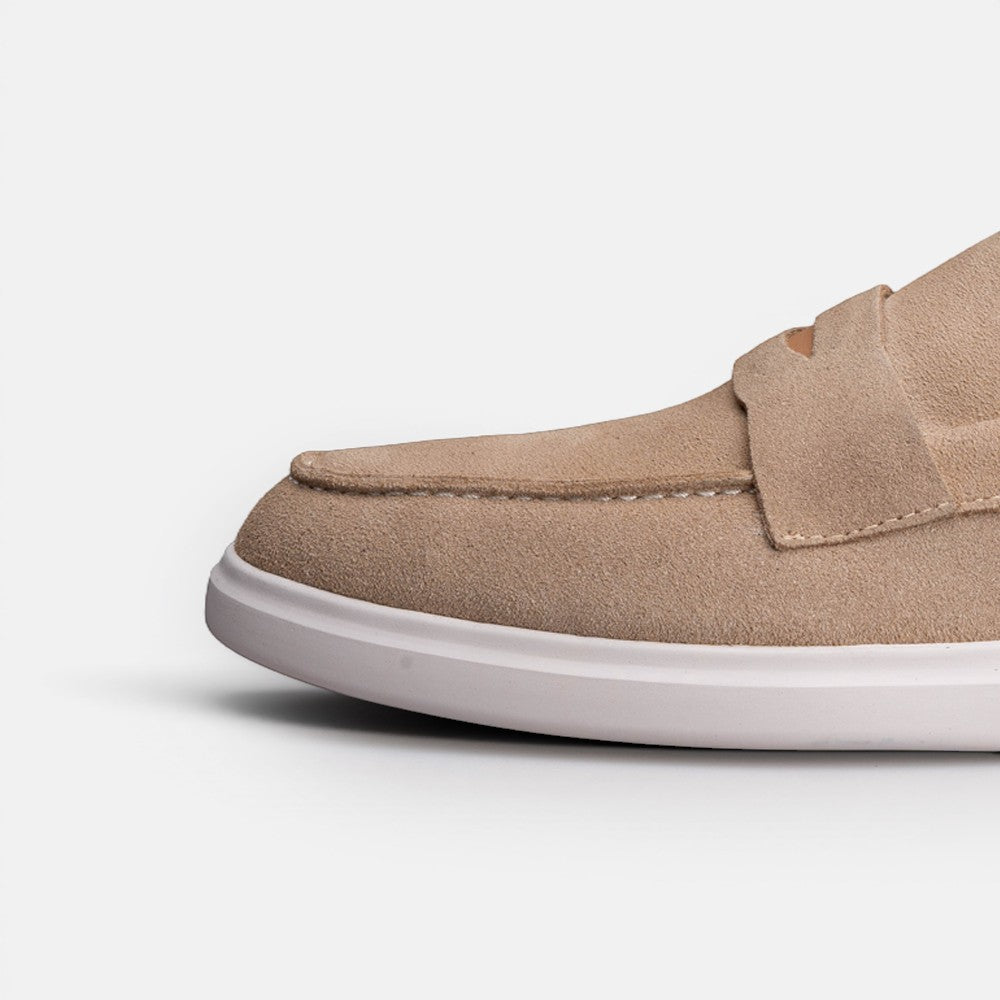 Volzak 711 Mocassin en daim Beige