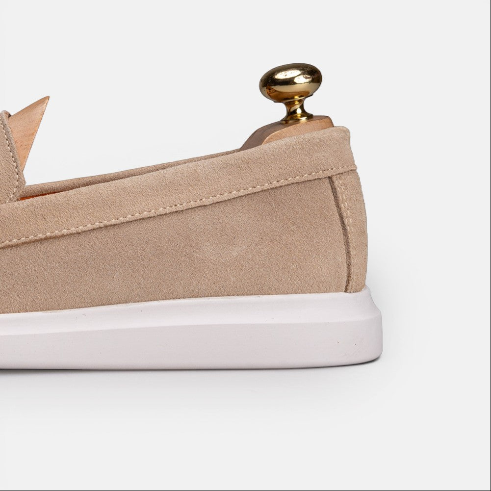 Volzak 711 Mocassin en daim Beige