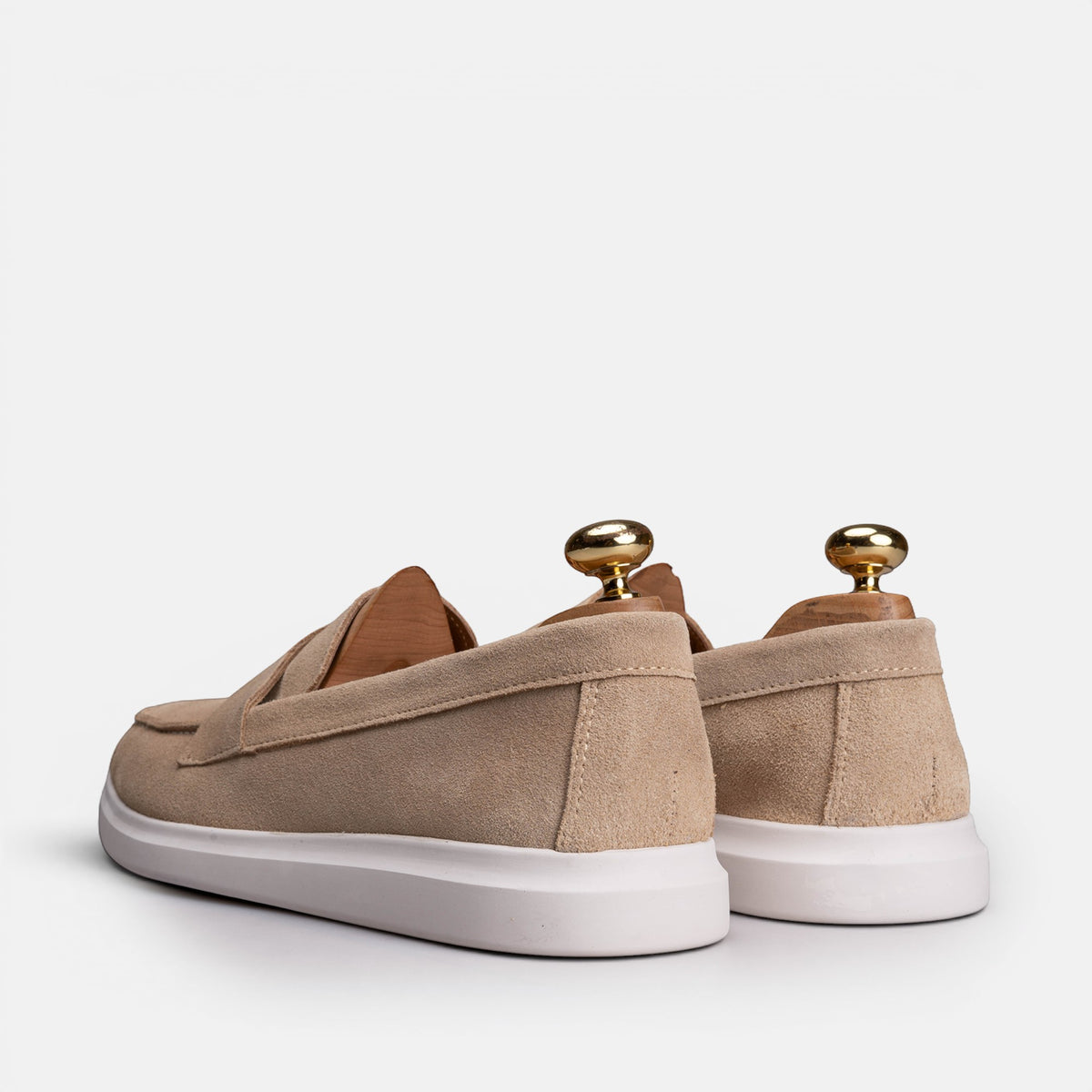 Volzak 711 Mocassin en daim Beige