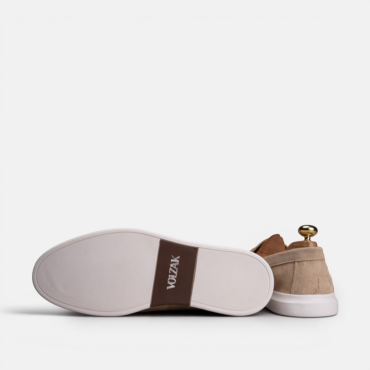 Volzak 711 Mocassin en daim Beige