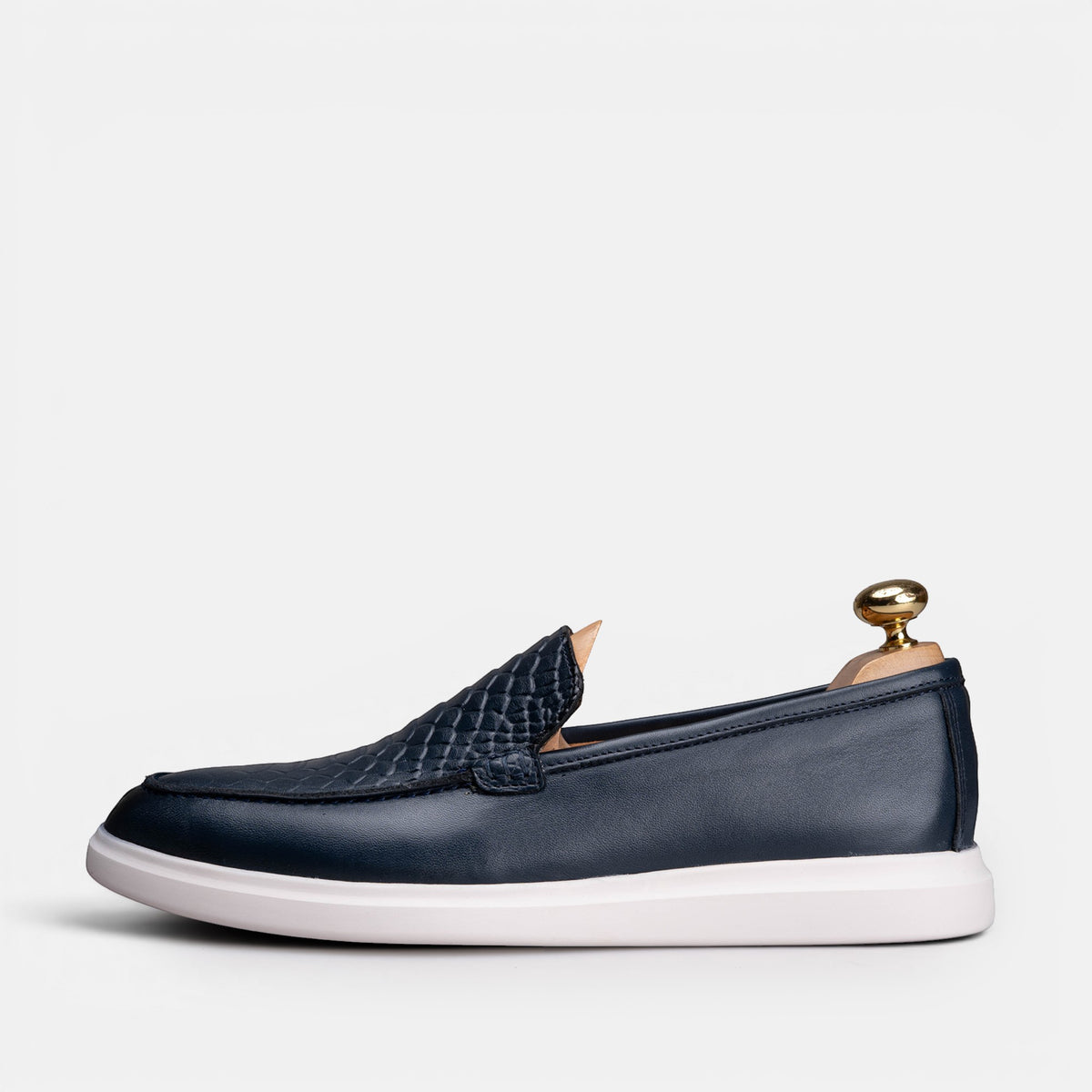Volzak 710 Mocassin en cuir Bleu