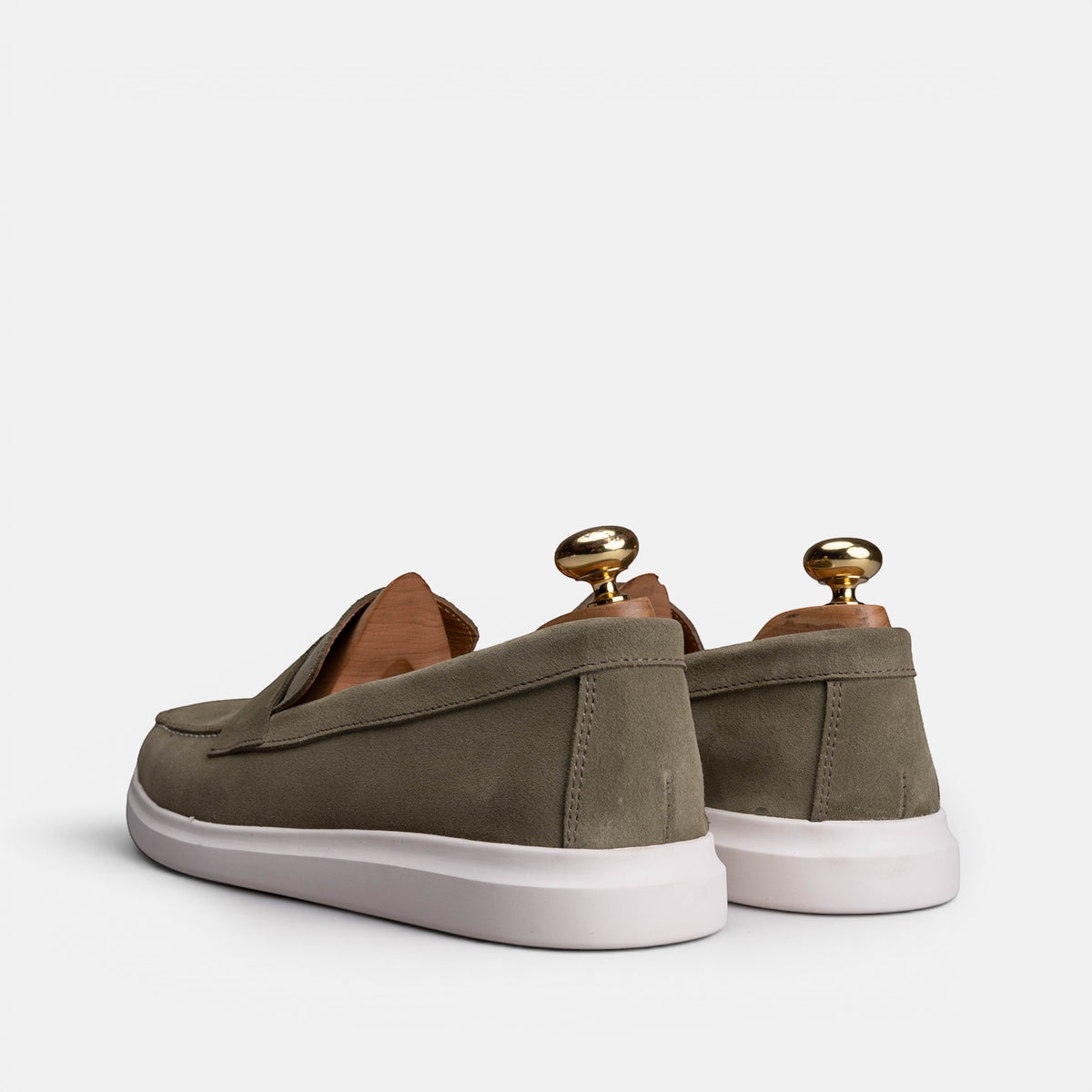 Volzak 711 Mocassin en daim Vert